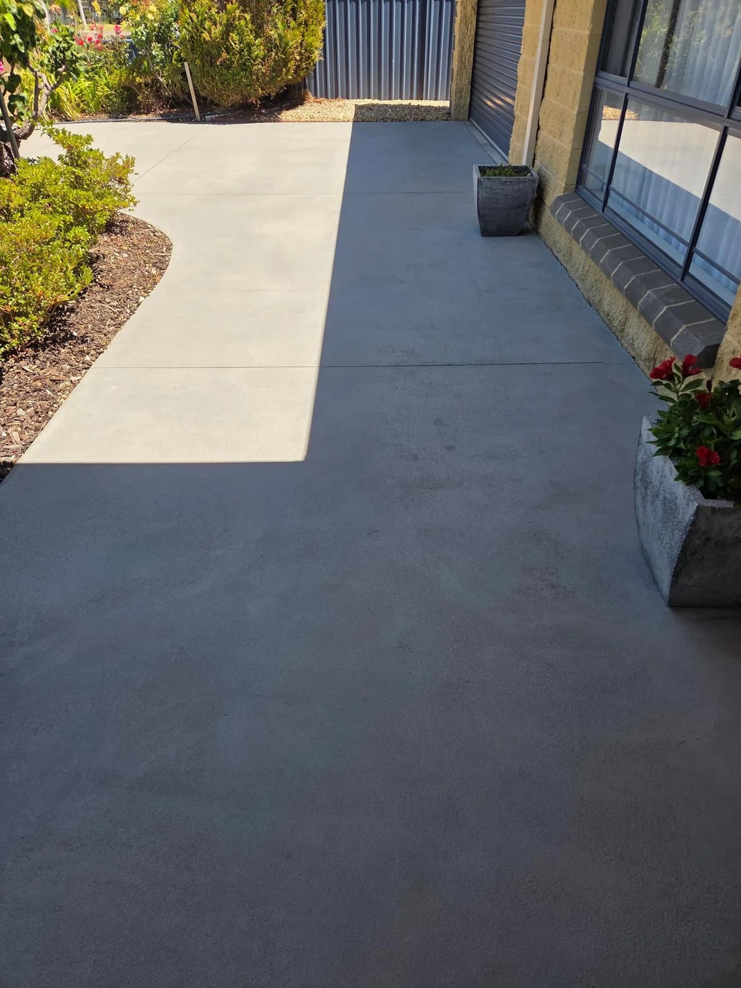 Concrete cleaning after pressure washing